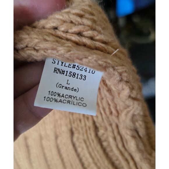 Staccato Chunky Sweater Womens Large Brown Balloon Sleeves NWT - Picture 6 of 7